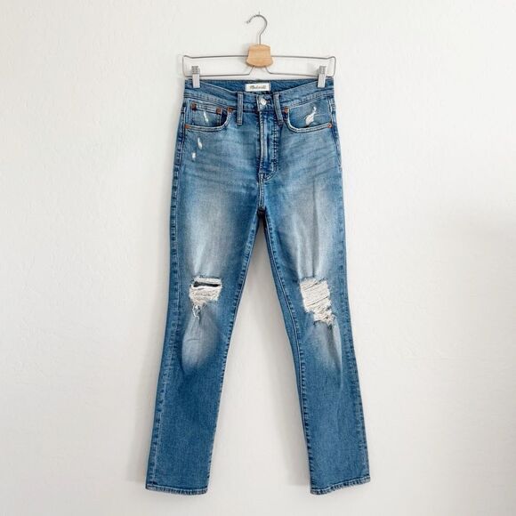 Madewell The Perfect Vintage Jean in Denman Wash Size 24 Distressed EUC NC328 - Picture 2 of 15